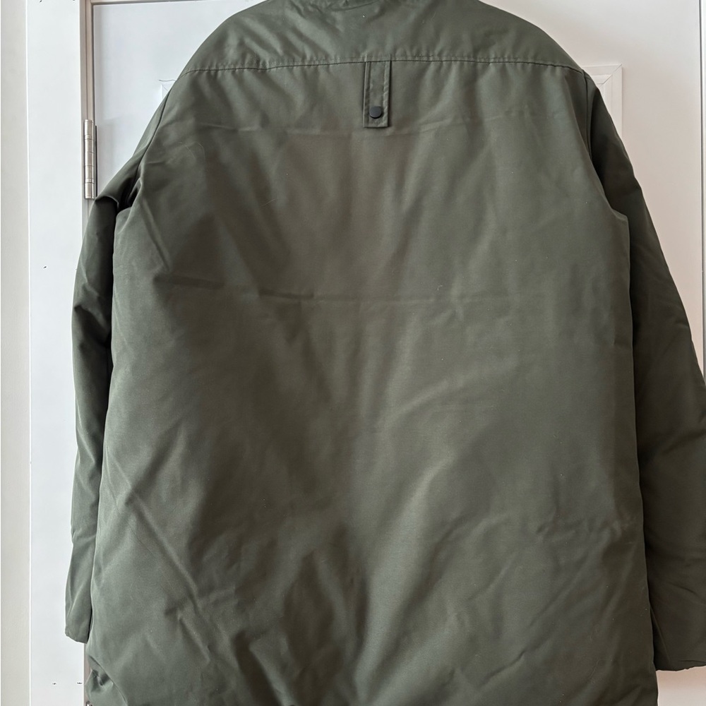 Men's Olive Green Insulated Ski Jacket - Picture 4 of 5